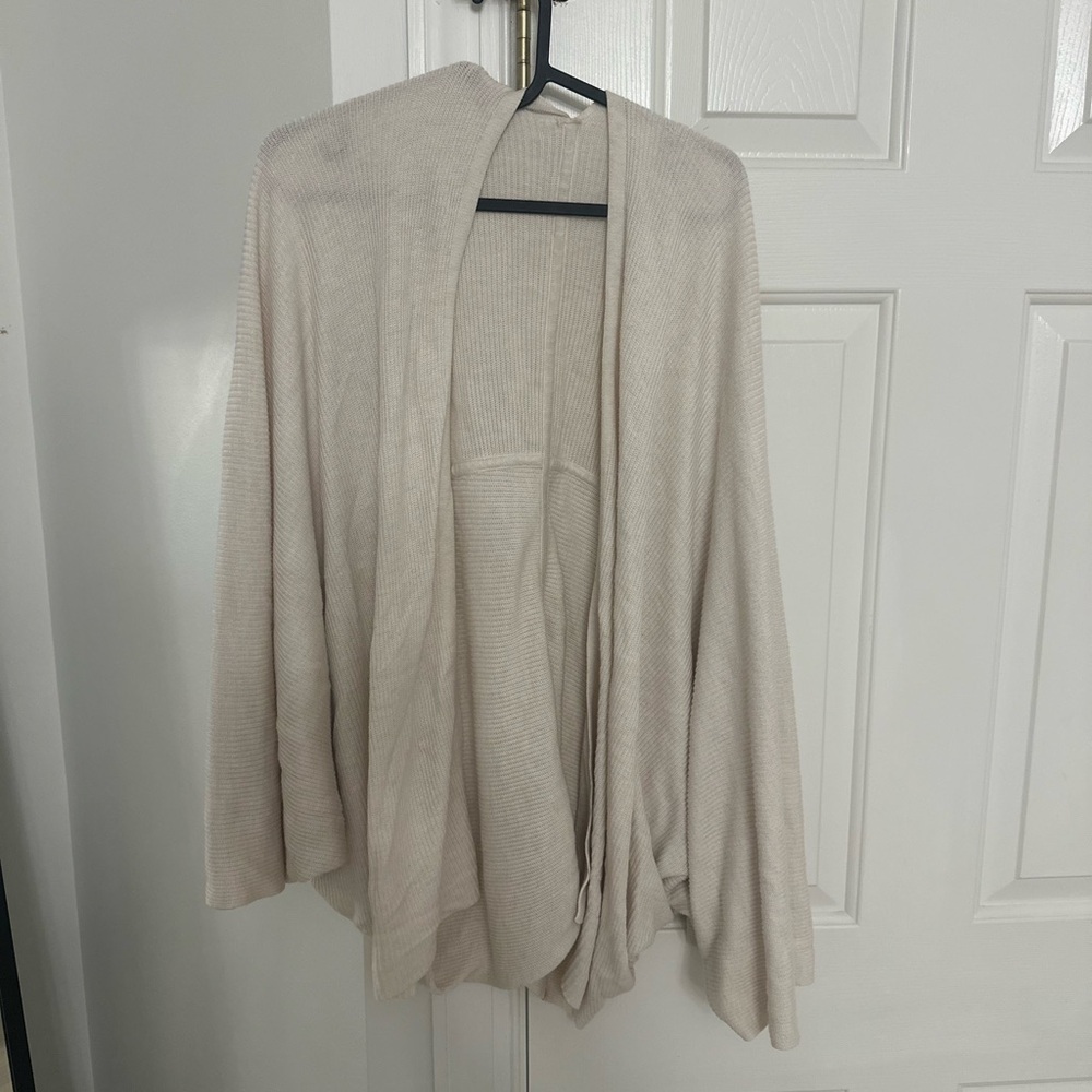 lululemon athletica Open-Front Draped Cardigan - Cream